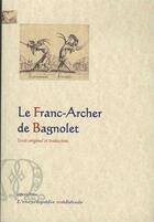 Couverture du livre « Le franc-archer de Bagnolet » de  aux éditions Paleo