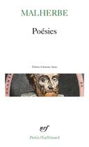 Couverture du livre « Poésies » de Malherbe Francois De aux éditions Gallimard