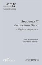 Couverture du livre « Sequenza III de Luciano Berio 