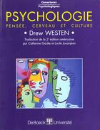 Couverture du livre « Psychologie pensee, cerveau et culture » de Westen aux éditions De Boeck