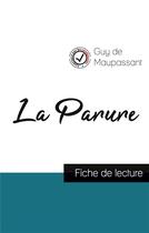 Couverture du livre « La parure, de Guy de Maupassant : fiche de lecture » de  aux éditions Comprendre La Litterature