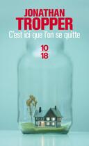 Couverture du livre « C'est ici que l'on se quitte » de Jonathan Tropper aux éditions 12-21