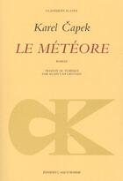 Couverture du livre « Meteore (le) » de Karel Capek aux éditions L'age D'homme