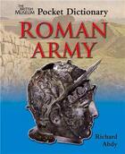 Couverture du livre « Pocket dictionary roman army » de Abdy Richard aux éditions British Museum