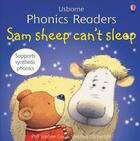 Couverture du livre « Sam Sheep Can't Sleep » de Phil Roxbee Cox et Stephen Cartwright aux éditions Usborne