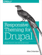 Couverture du livre « Responsive Theming for Drupal » de Mike Crittenden aux éditions O`reilly Media