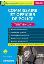 Couverture du livre « Commissaire et officier de police » de Marc Dalens aux éditions Studyrama