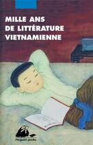 Couverture du livre « Mille ans de litterature vietnamienne - une anthologie » de  aux éditions Picquier