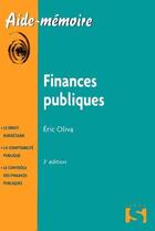 Couverture du livre « Finances publiques (3e édition) » de Eric Oliva aux éditions Sirey