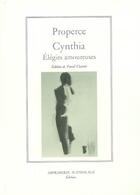 Couverture du livre « Cynthia ; elegies amoureuses » de Properce aux éditions Actes Sud