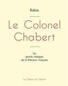 Couverture du livre « Le colonel chabert de Balzac (édition grand format) » de Honoré De Balzac aux éditions Editions Du Cenacle