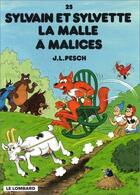 Couverture du livre « Sylvain et Sylvette T.25 ; la malle à malices » de Jean-Louis Pesch aux éditions Lombard