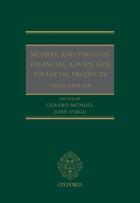 Couverture du livre « McMeel and Virgo On Financial Advice and Financial Products » de Gerard Mcmeel aux éditions Oup Oxford