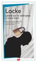 Couverture du livre « Lettre sur la tolérance et autres textes » de John Locke aux éditions Flammarion