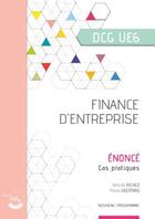 Couverture du livre « Finance d'entreprise - enonce - ue 6 du dcg » de Richez/Casteras aux éditions Corroy