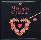 Couverture du livre « Cartes a gratter - messages d'amour » de Lisa Magano aux éditions First