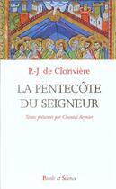 Couverture du livre « Pentecote du seigneur » de Cloriviere Pj aux éditions Parole Et Silence