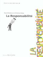 Couverture du livre « La Responsabilite » de Christian Ruby et David Desbons aux éditions Quintette
