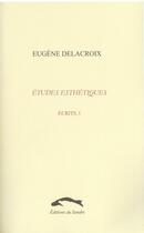 Couverture du livre « Essais sur les artistes » de Eugene Delacroix aux éditions Editions Du Sandre