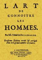 Couverture du livre « L'art de connoitre les hommes » de De Bellegarde aux éditions Maxtor