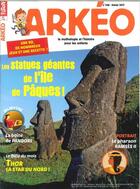 Couverture du livre « Arkeo junior n 248 les statues geantes de l'ile de paques fevrier 2017 » de  aux éditions Arkeo Junior