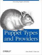 Couverture du livre « Puppet Types and Providers » de Dan Bode aux éditions O'reilly Media