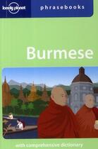 Couverture du livre « Burmese (4e édition) » de  aux éditions Lonely Planet France