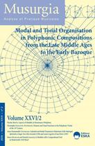 Couverture du livre « Modal and tonal organisation in polyphonic compositions...musurgia 2-2019 - musurgia-analyse et prat » de Nicolas Meeus & All aux éditions Eska