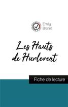 Couverture du livre « Les hauts de hurlevent, de Emily Brontë ; fiche de lecture » de  aux éditions Comprendre La Litterature