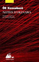 Couverture du livre « Notes d'Okinawa » de Kenzaburo Oe aux éditions Picquier