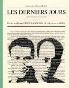 Couverture du livre « Les derniers jours t.1 à t.7 ; 1927 » de Drieu La Rochelle Pe aux éditions Nouvelles Editions Place