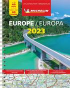 Couverture du livre « Europe 2023 - atlas routier et touristique » de Collectif Michelin aux éditions Michelin