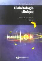 Couverture du livre « DIABETOLOGIE CLINIQUE » de Martin Buysschaert aux éditions De Boeck Superieur