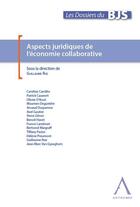 Couverture du livre « Aspects juridiques de l'économie collaborative » de  aux éditions Anthemis