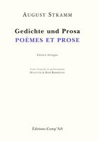 Couverture du livre « Gedichte und prosa ; poèmes et prose » de August Stramm aux éditions Act Mem