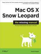 Couverture du livre « Mac OS X Snow Leopard ; the missing manual » de Pogue David aux éditions O Reilly