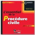 Couverture du livre « L'essentiel de la procédure civile (9e édition) » de Natalie Fricero aux éditions Gualino Editeur