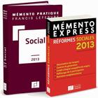 Couverture du livre « Mémento pratique ; social ; réformes sociales (édition 2013) » de  aux éditions Lefebvre