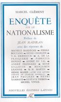 Couverture du livre « Enquête sur le nationalisme » de Marcel Clement aux éditions Nel