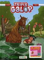 Couverture du livre « Triple galop Tome 3 » de Benoit Du Peloux aux éditions Bamboo