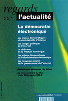 Couverture du livre « La démocratie électronique » de  aux éditions Documentation Francaise