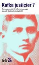 Couverture du livre « Kafka justicier ? » de Collectifs aux éditions Folio