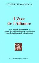 Couverture du livre « L'Être de l'Alliance » de Joseph Duponcheele aux éditions Cerf