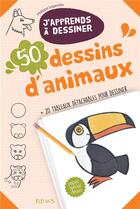 Couverture du livre « J'apprends à dessiner : 50 dessins d'animaux » de Philippe Legendre aux éditions Fleurus