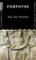 Couverture du livre « Vie de Plotin » de Porphyre aux éditions Belles Lettres