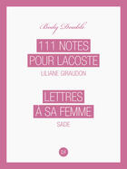 Couverture du livre « 111 notes pour Lacoste » de Liliane Giraudon aux éditions D-fiction
