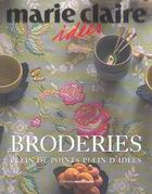 Couverture du livre « Broderies » de Renee Mery aux éditions Marie-claire