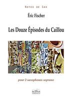 Couverture du livre « Les douze episodes du caillou pour 2 saxophones soprano » de Eric Fischer aux éditions Delatour