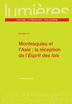 Couverture du livre « Montesquieu et l asie : la reception de l esprit des lois » de Eddy Dufourmont aux éditions Pu De Bordeaux