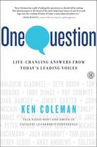 Couverture du livre « One Question » de Coleman Ken aux éditions Howard Books